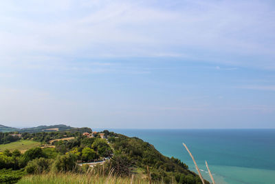 Scenic view of sea against sky