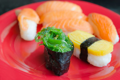 Close-up of fish in plate