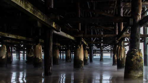 Interior of abandoned building