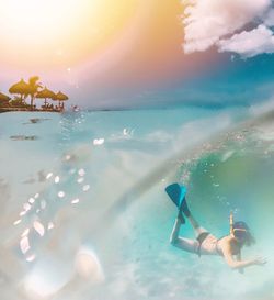 Scenic view of sea against sky