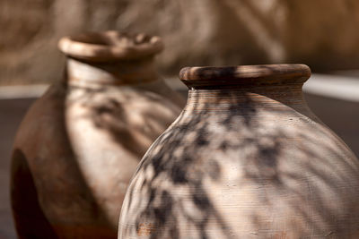 High angle view of chess pieces