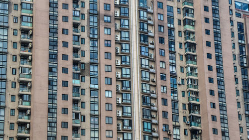 Low angle view of buildings in city