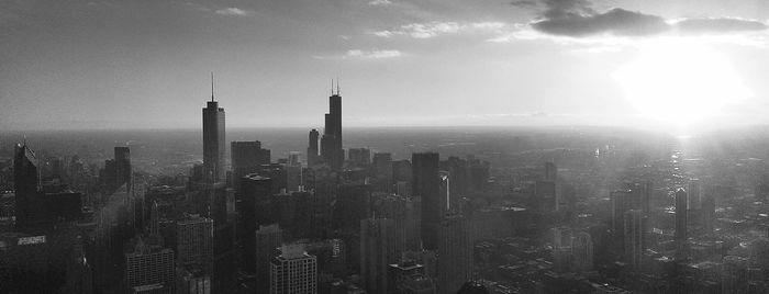 Skyscrapers against sky