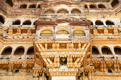 Low angle view of mehrangarh fort