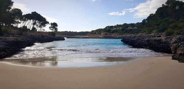 Scenic view of sea against sky