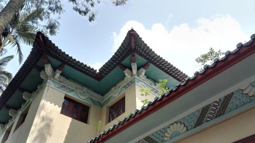 Low angle view of building against sky