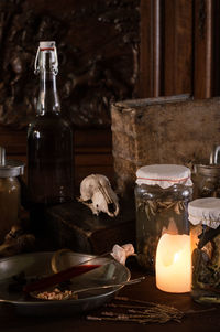 Close-up of drink on table