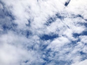 Low angle view of clouds in sky