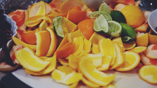 Close-up of yellow salad in bowl