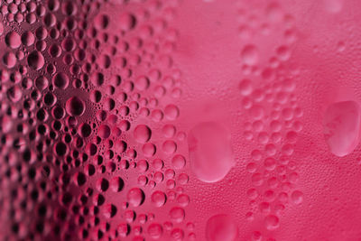 Full frame shot of pink bubbles