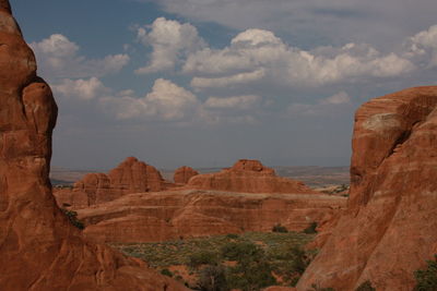 Rock formations in a desert