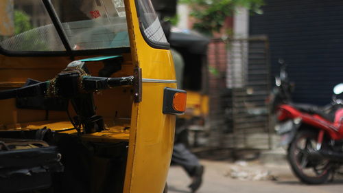 Vehicles on road in city