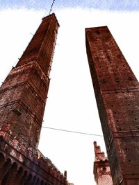 Low angle view of historical building against sky