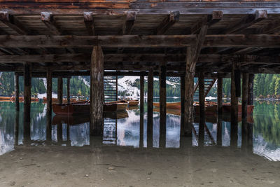 Interior of abandoned building