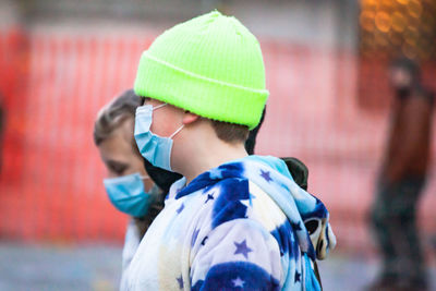 Close-up portrait of boy looking at camera