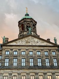 Low angle view of building against sky