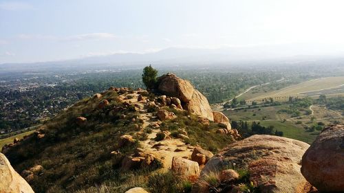 Scenic view of landscape against sky