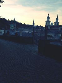 View of clock tower in city