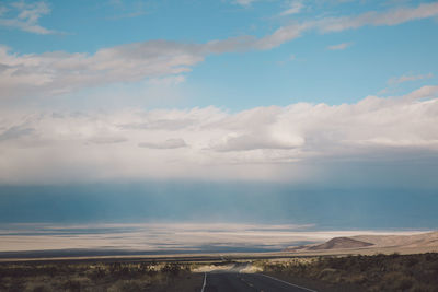 Aerial view of landscape against sky