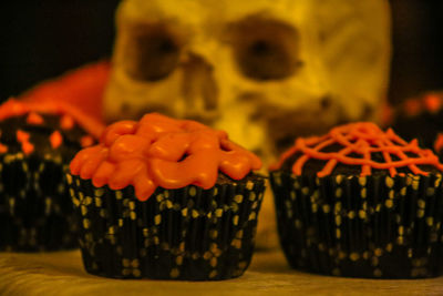 Close-up of flowers on table