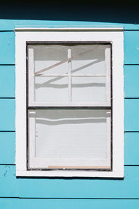 Low angle view of window on building