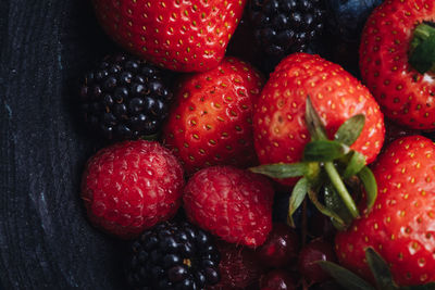 Full frame shot of strawberries