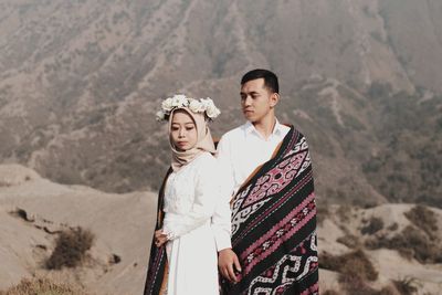 Pre-wedding photo session in bromo national park