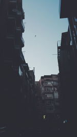 Low angle view of residential buildings against sky