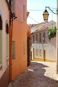 Street amidst buildings in town