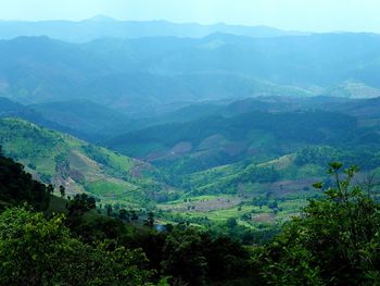 Scenic view of mountains
