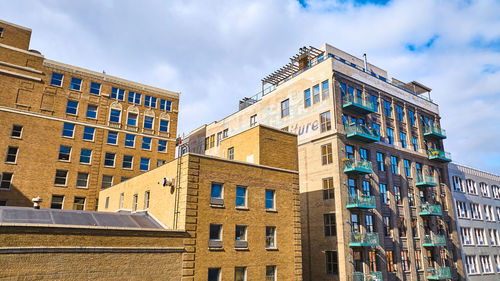 Low angle view of building against sky