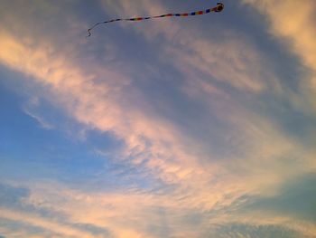 Low angle view of cloudy sky