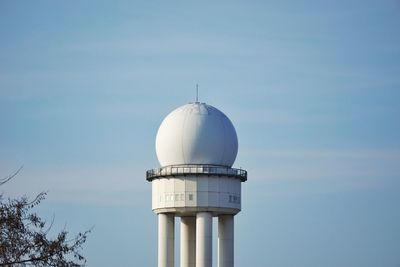 Low angle view of building against clear sky