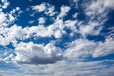 Low angle view of clouds in sky