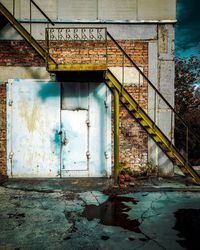 View of abandoned building