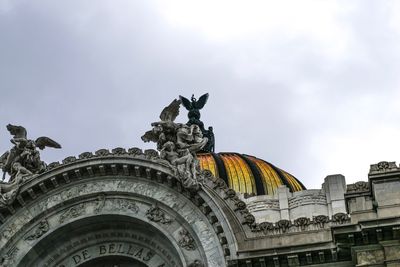 Low angle view of historical building