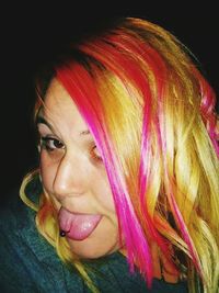 Close-up portrait of woman