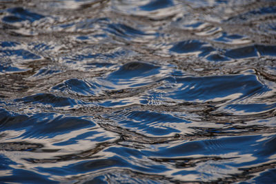 Full frame shot of ocean ripples