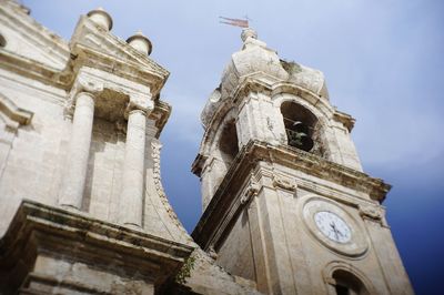 Low angle view of historical building against sky