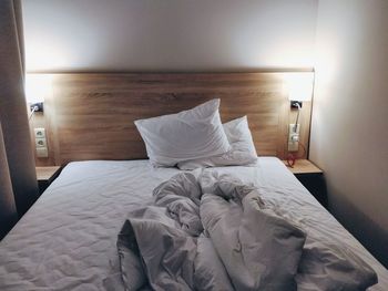 Lounge chair on bed at home