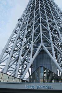 Low angle view of modern building against sky