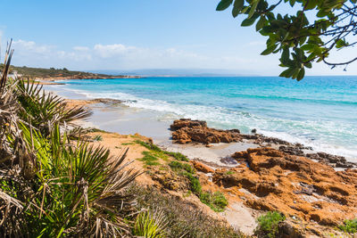 Scenic view of sea against sky