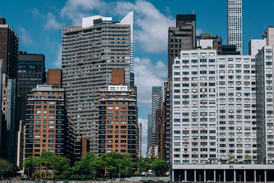 Low angle view of buildings against sky