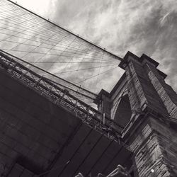 Low angle view of built structure against sky