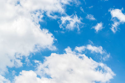 Low angle view of clouds in sky