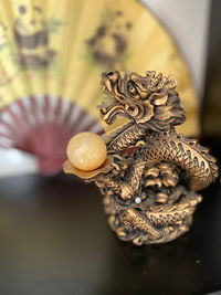 Close-up of buddha statue