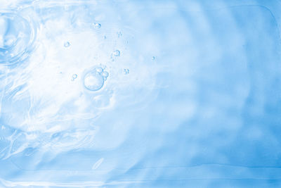 Close-up of bubbles in water