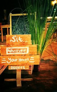 Illuminated lights at night