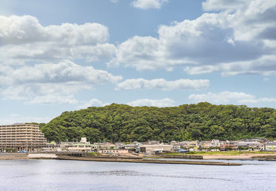 Scenic view of river against sky