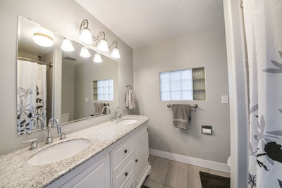 Interior of bathroom